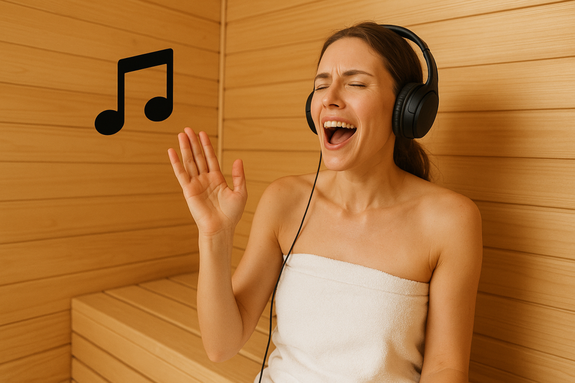 Coole Beats in heißer Sauna