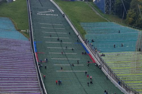 Ein Blick auf die Laufstrecke des "Redbull 400"