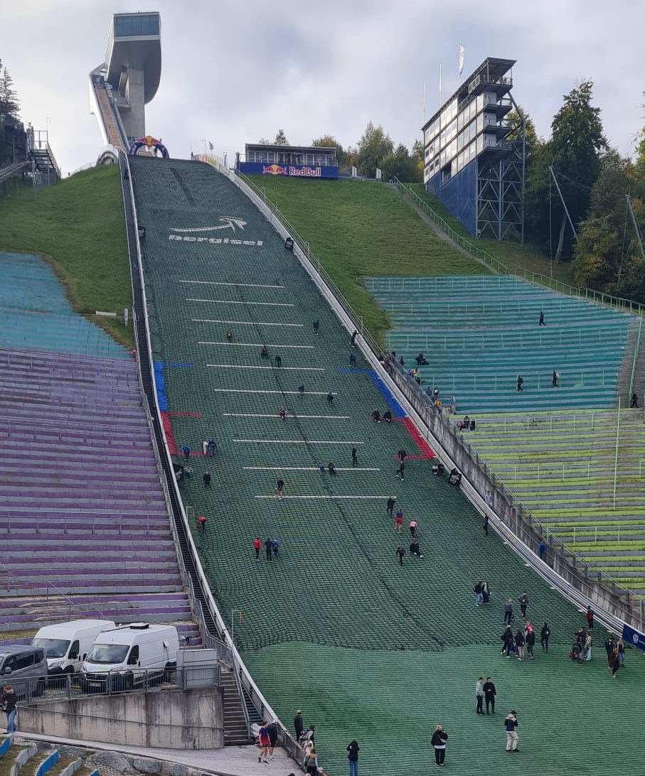 Ein Blick auf die Laufstrecke des "Redbull 400"