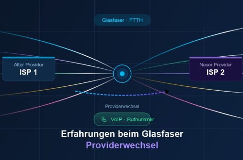 Glasfaser Providerwechsel kann funktionieren.