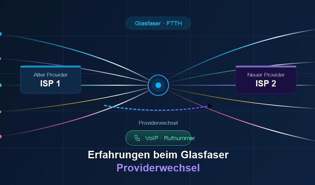 Glasfaser Providerwechsel kann funktionieren.